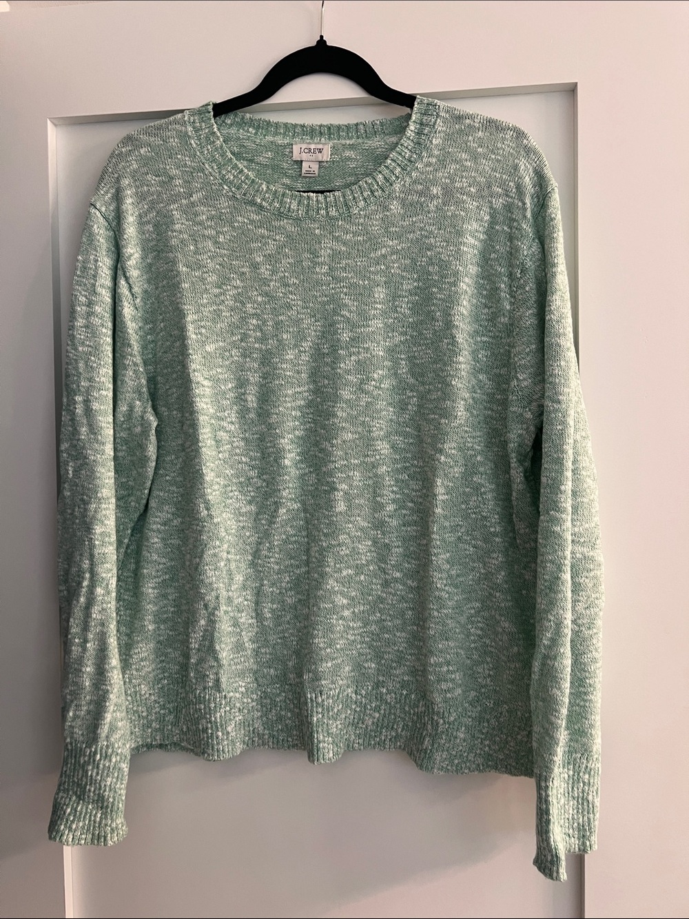 J. Crew Mint Marled Crewneck Sweater